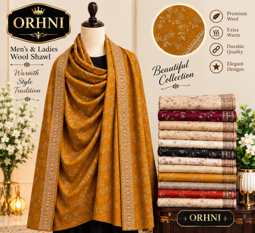 Pashmina Shawl - Embroidered Sequin Fancy Full Jaal | 15 Colours