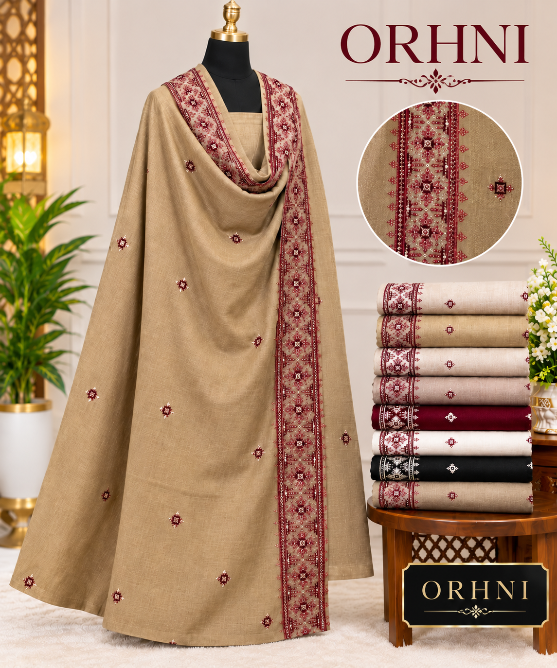Embroidered Shawl
