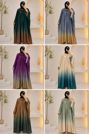 Two-Tone Elegance Abaya