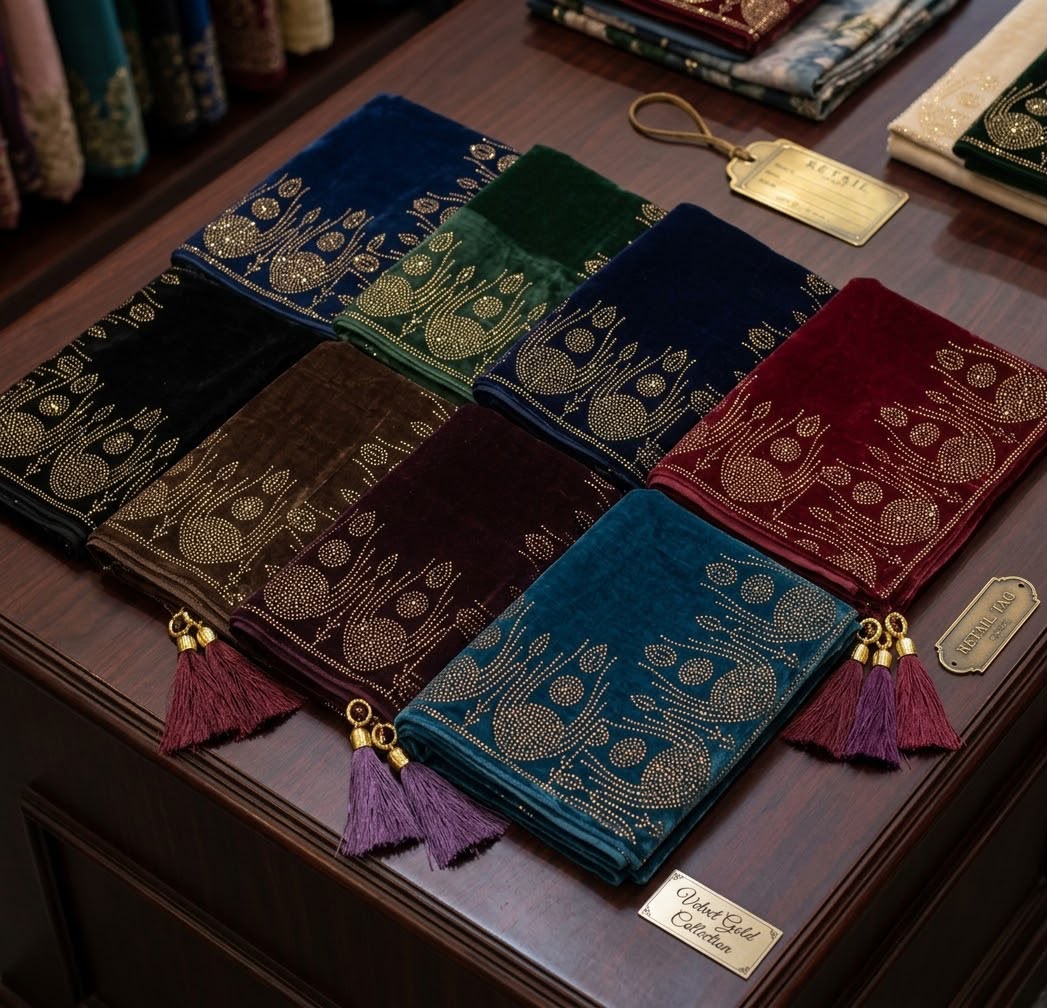 Premium Velvet Shawl - Soft Modest Wrap